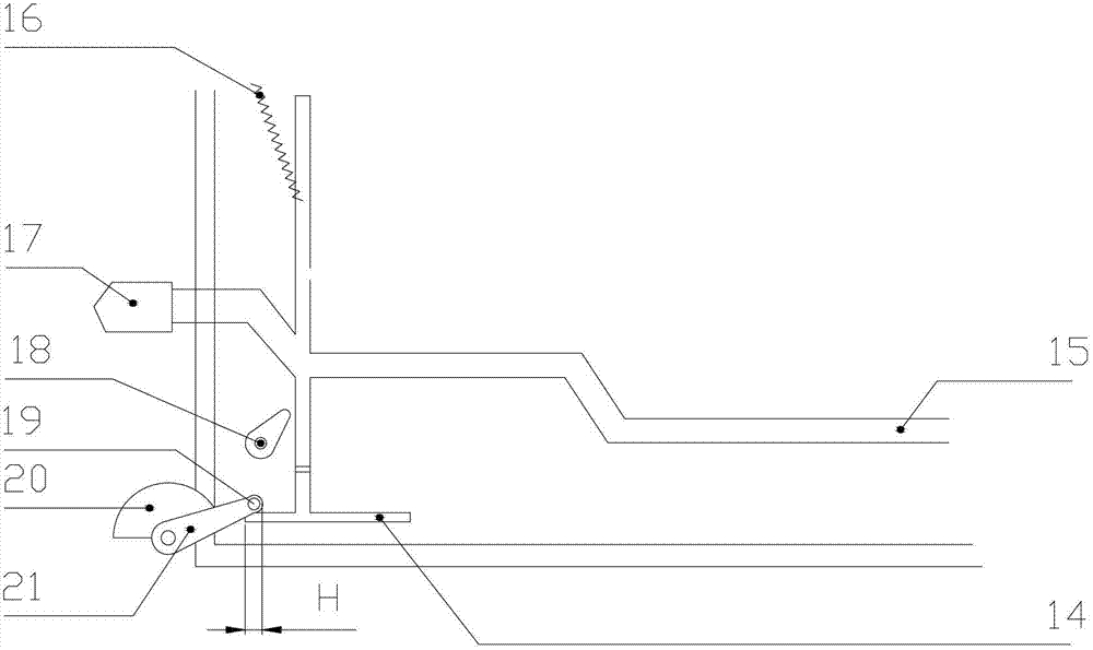 Sliding rack slow-ascending type bread toaster