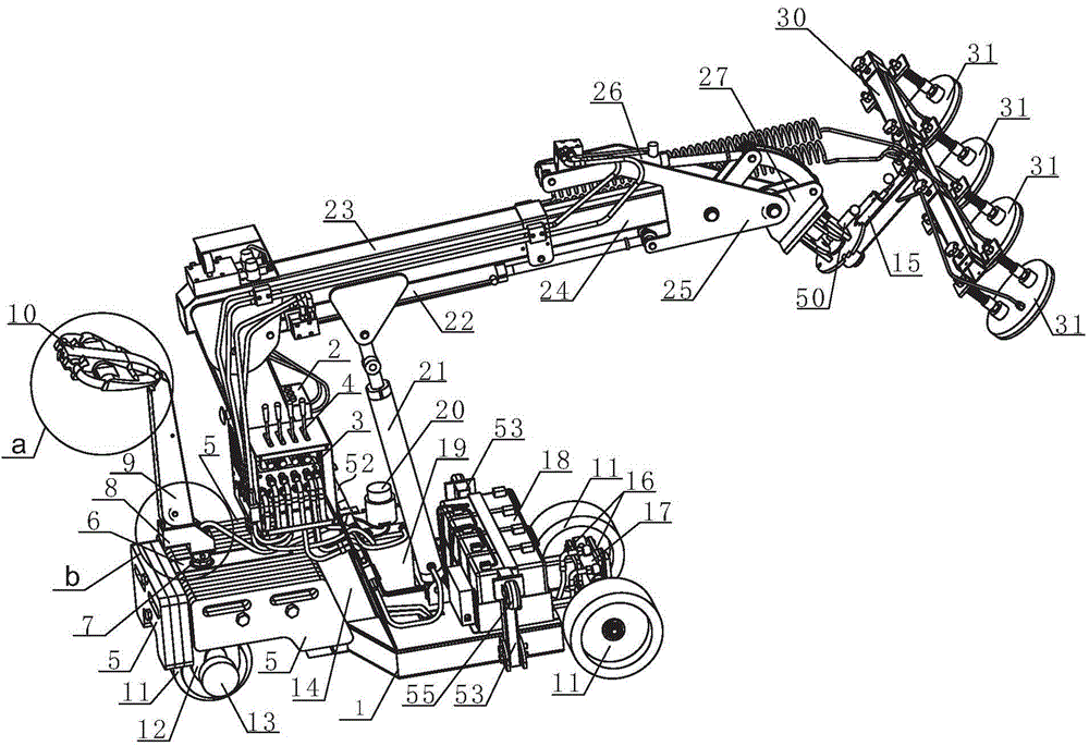 Wall building robot