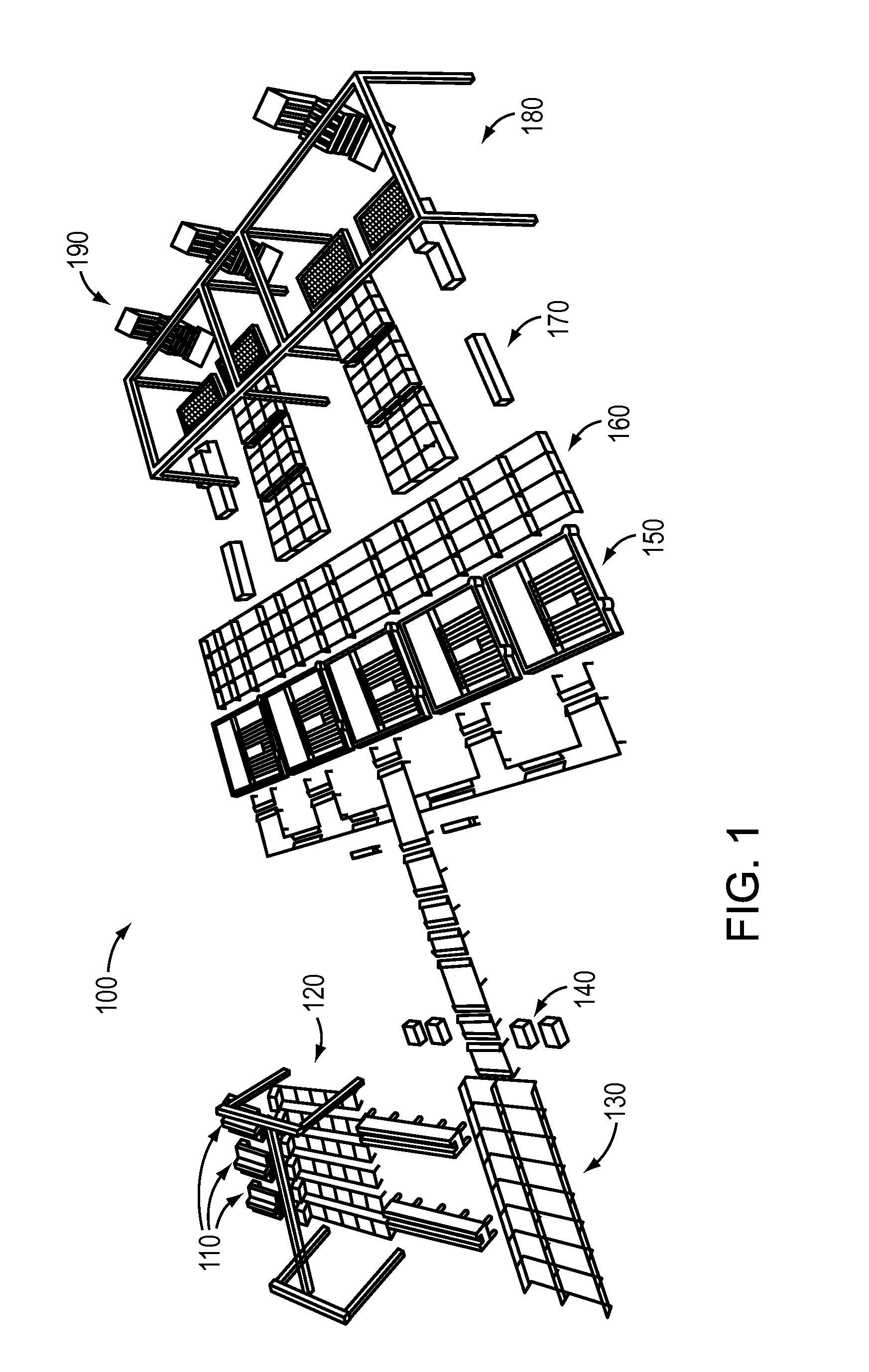 Overhead gantry for use in building panel construction