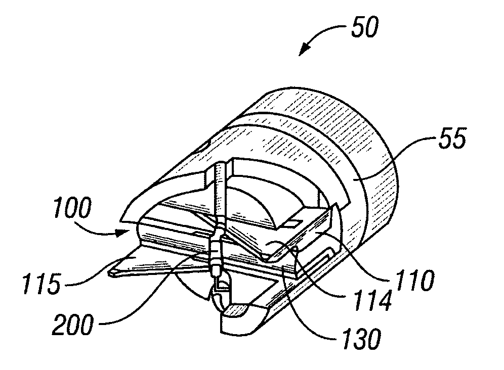 Inner guide seal assembly and method for a ram type BOP system