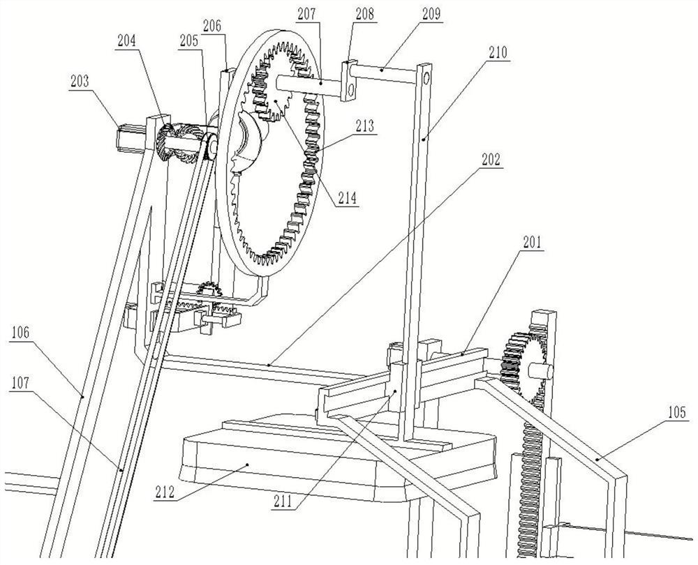 Automatic feeding device of plywood hot press