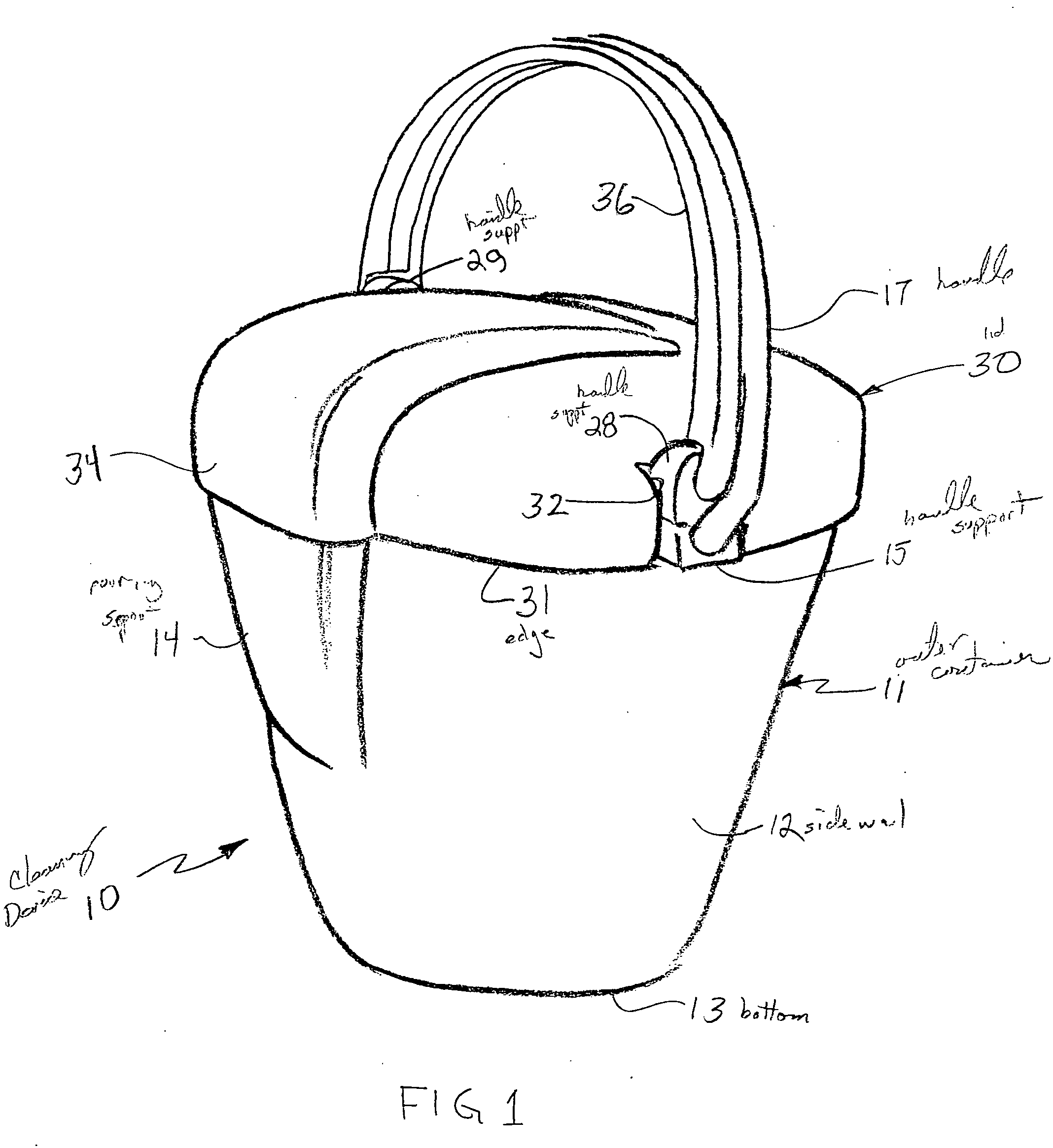 Cleaning device for utensils during camping activities