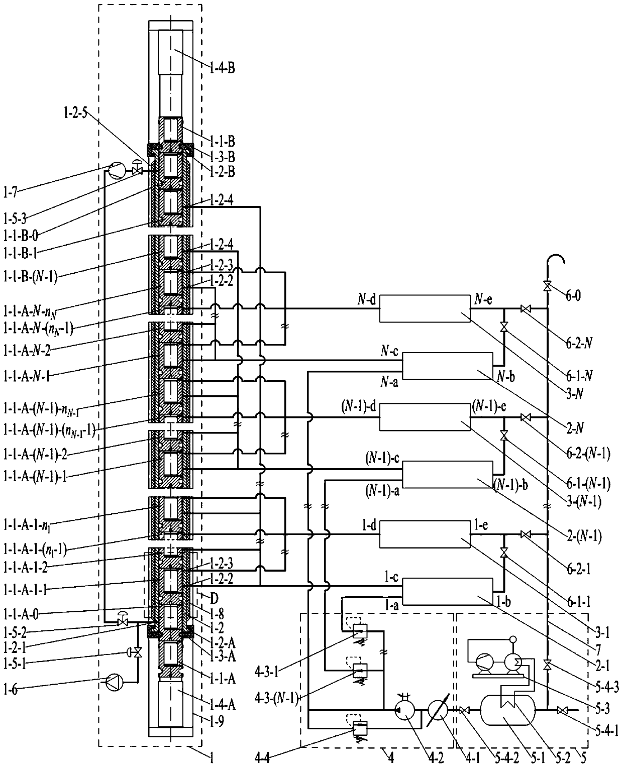 Subcritical fluid continuous constant-pressure extraction and separation device system, and extraction and separation technology thereof