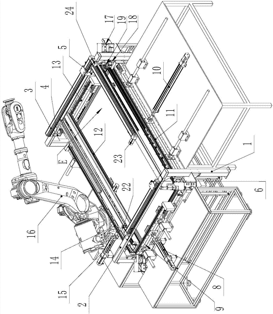 Automatic frame assembling device for solar heat collector