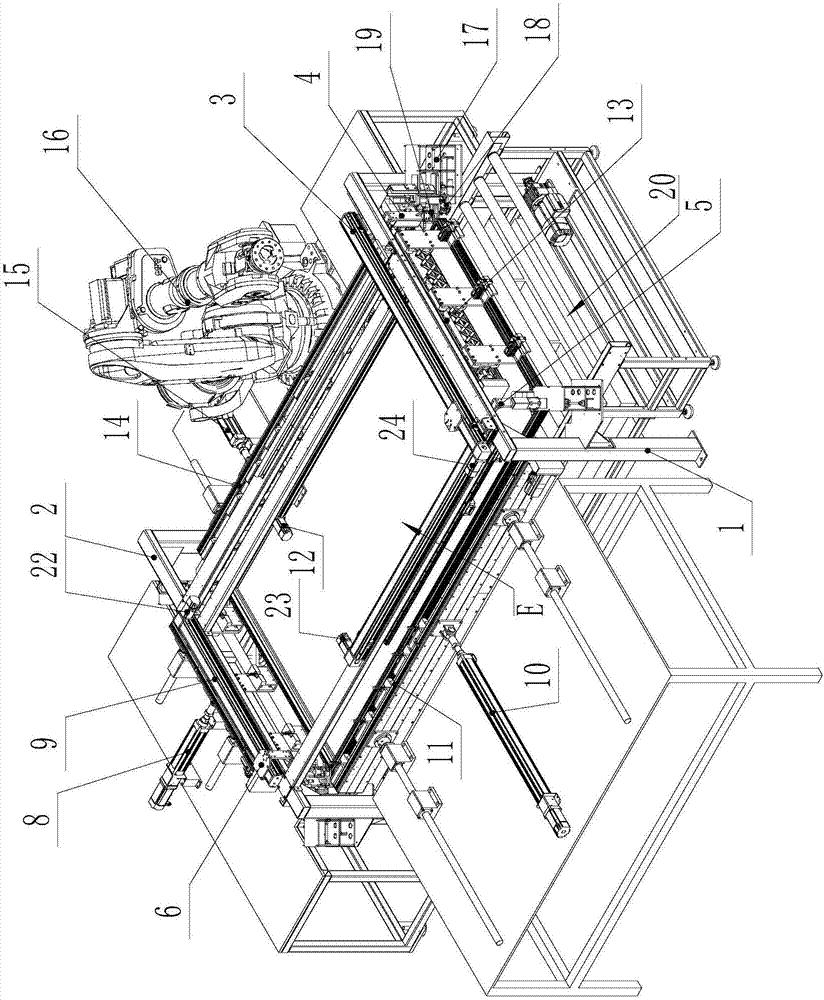 Automatic frame assembling device for solar heat collector