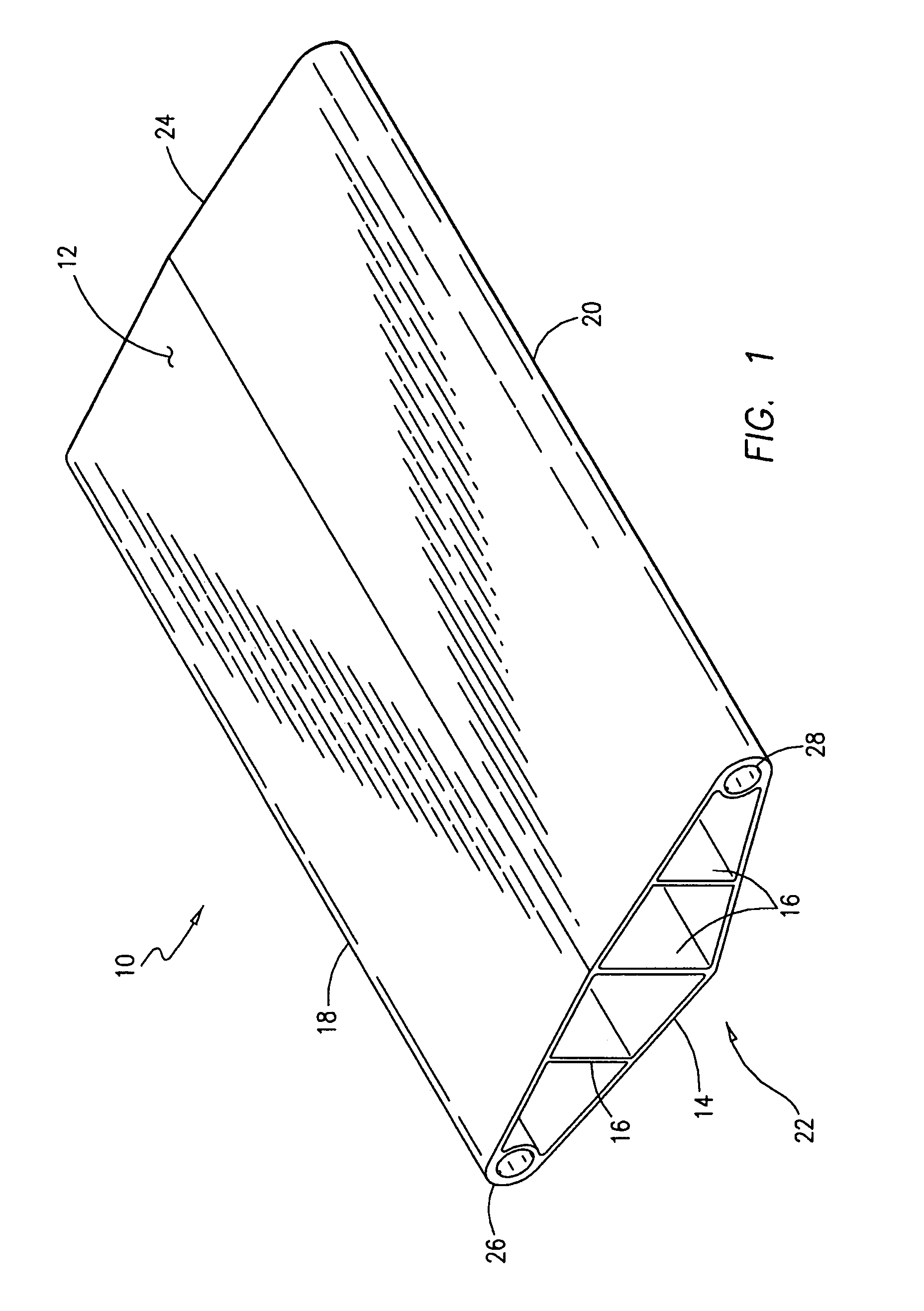 Foldable ramp with improved hinge