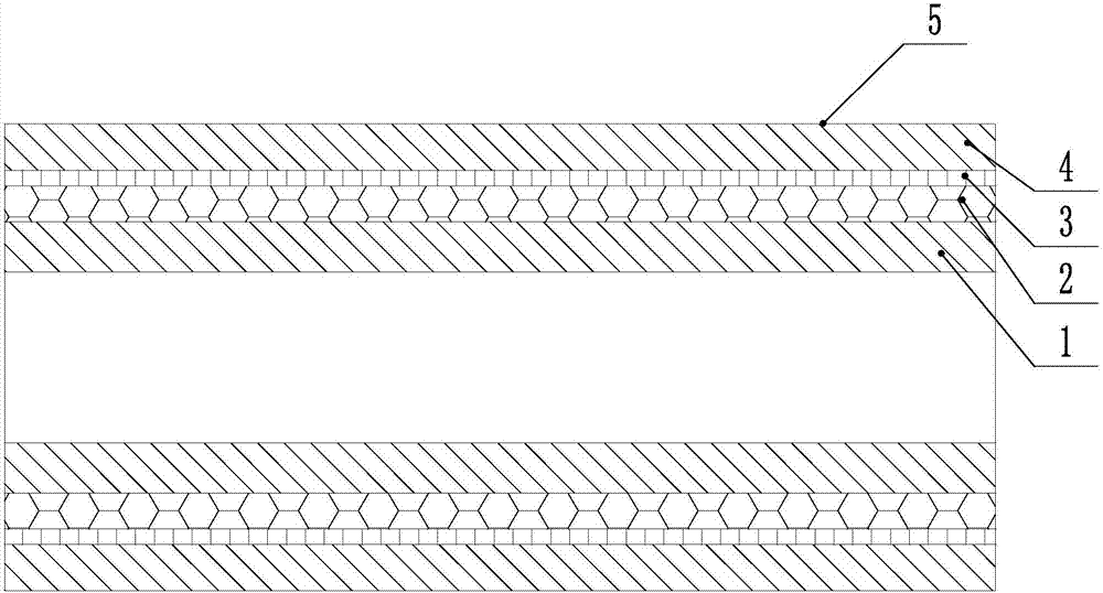 Ethylene-acrylic elastomer turbocharging rubber hose and manufacturing method thereof