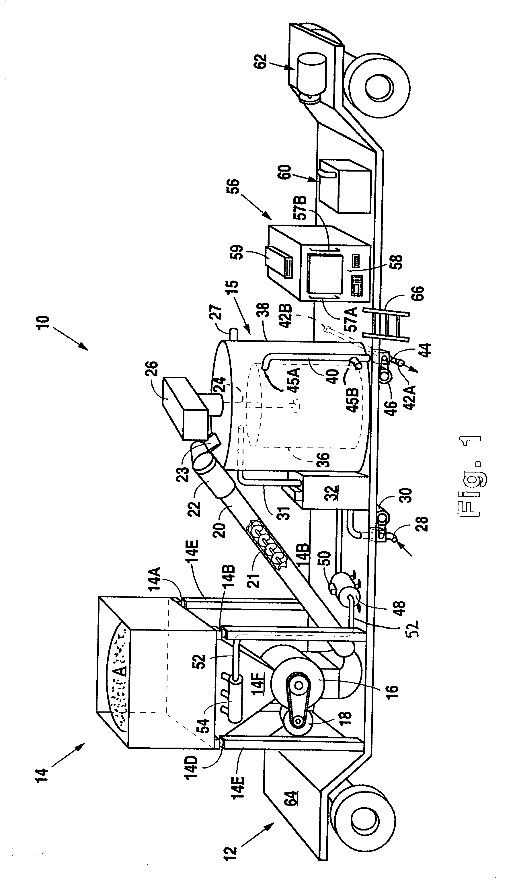 Portable plant for mixing asphalt and rubber