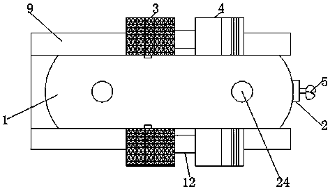 Treatment device for waste water and waste gas in river channel