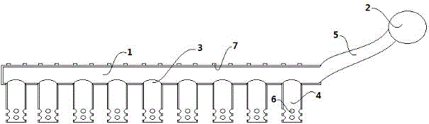 Clothesline pole with clamping step