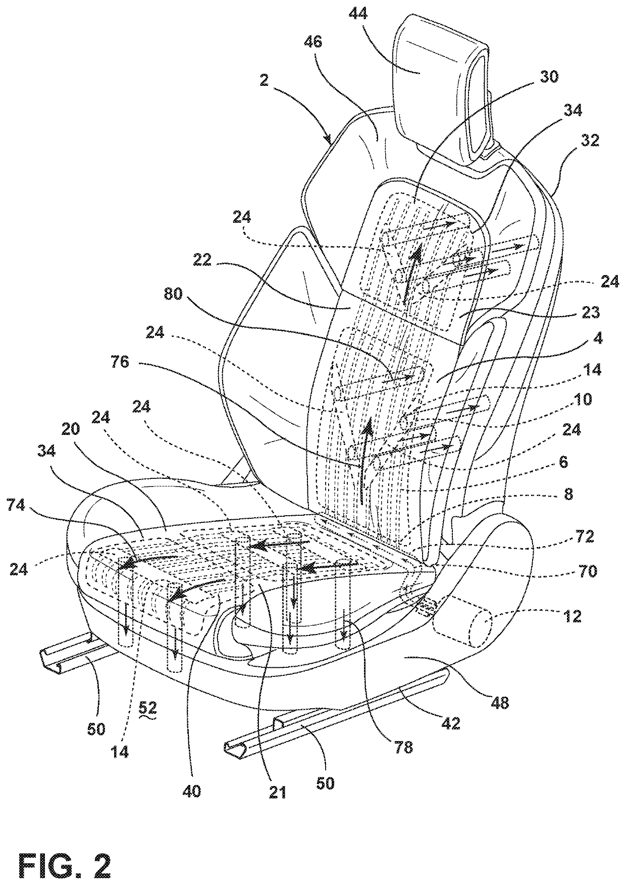 Seating assembly with thermoelectric devices