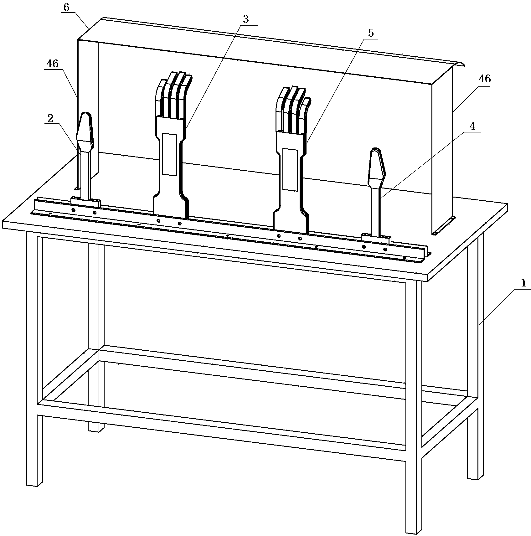 Four-finger setting dies for individual soldier protective glove ironing setting machine