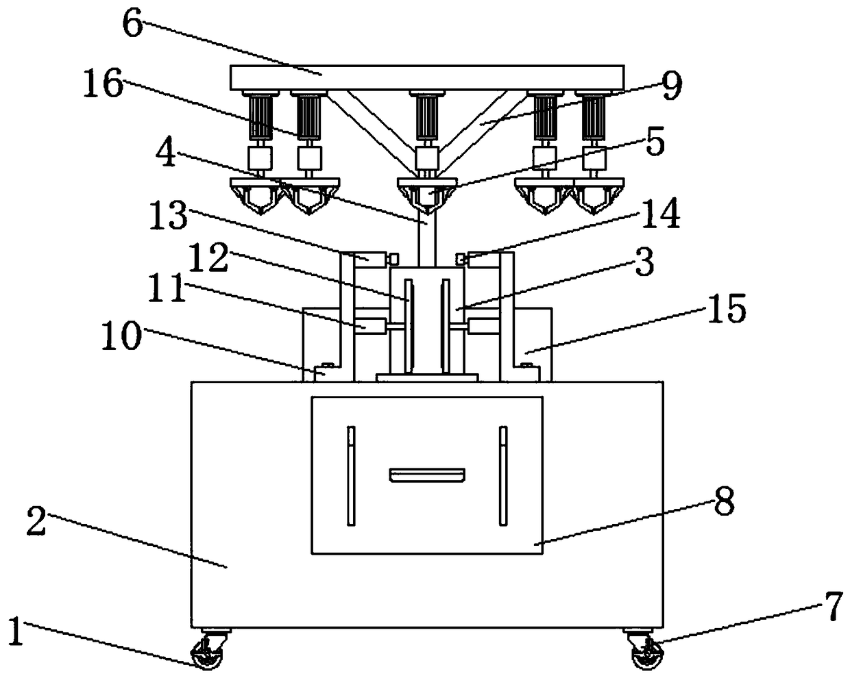 Automatic chicken foot boning machine