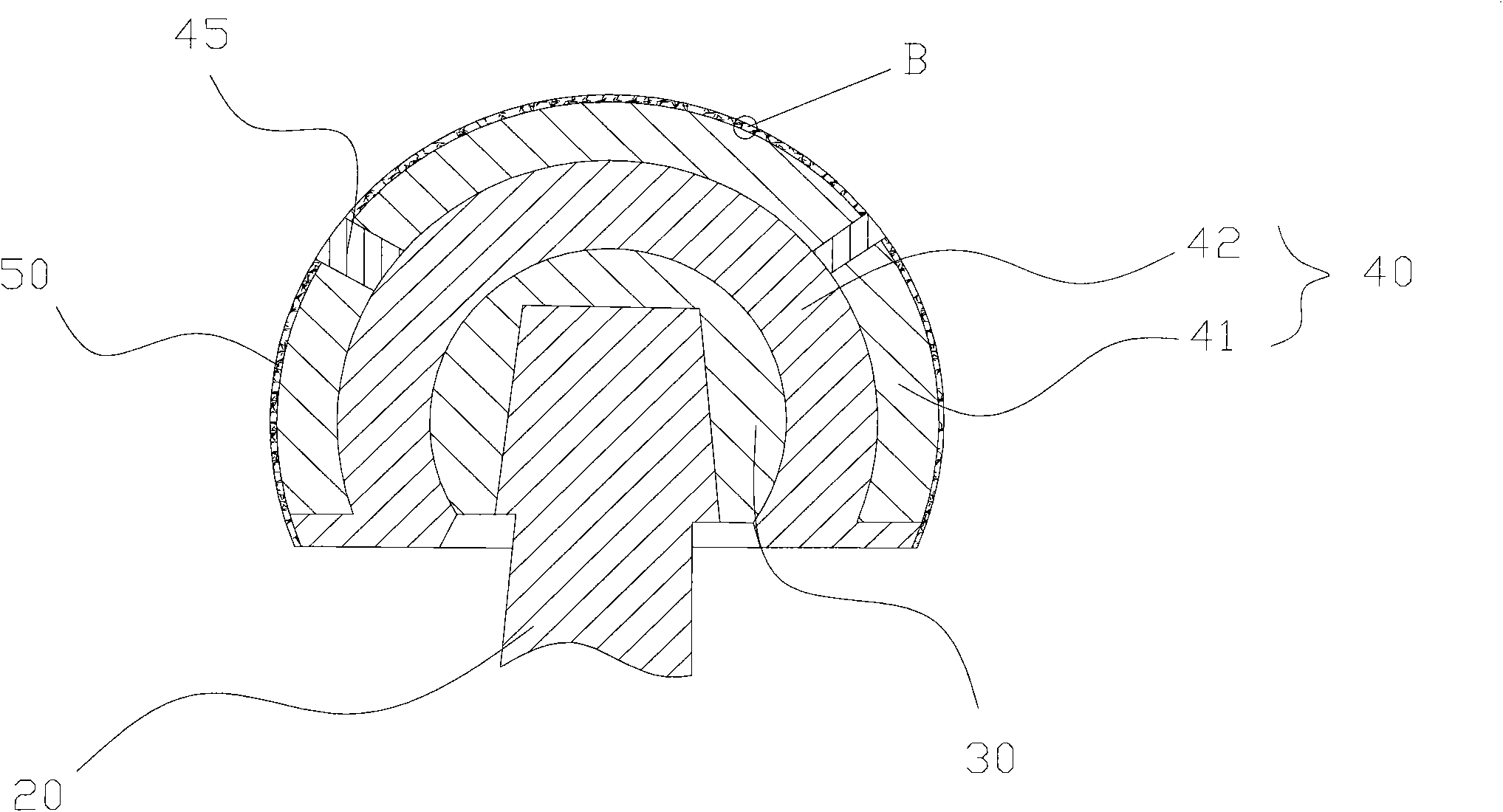 Artificial hip joint on bone trabecula microporous surface