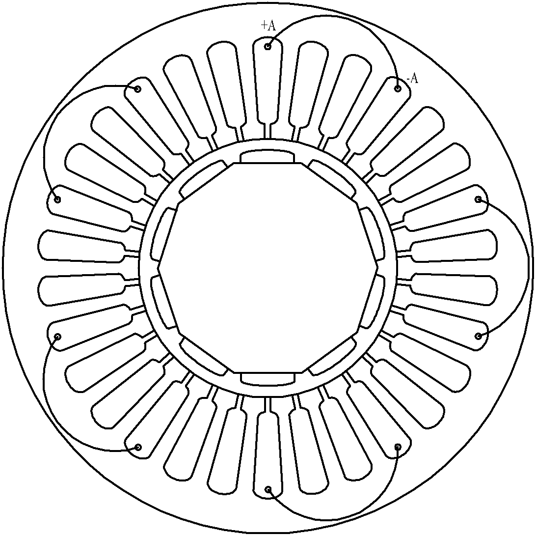 Transverse Flux Multiphase Reluctance Motor