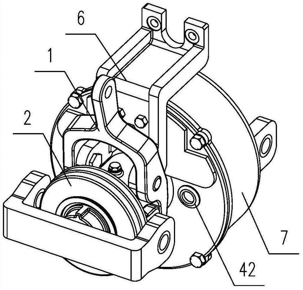 Unit brake cylinder with hand brake