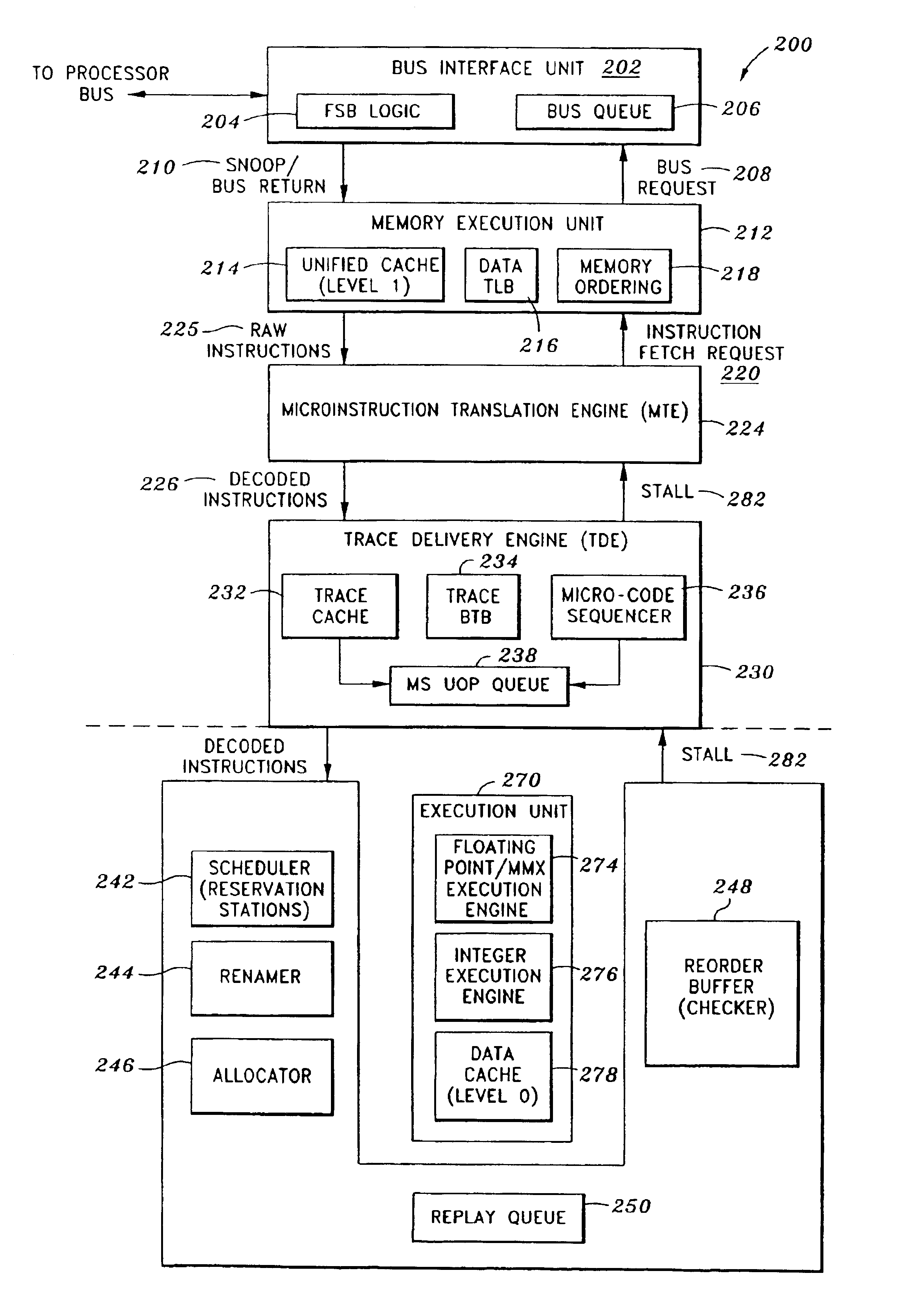 Method and apparatus for controlling the processing priority between multiple threads in a multithreaded processor