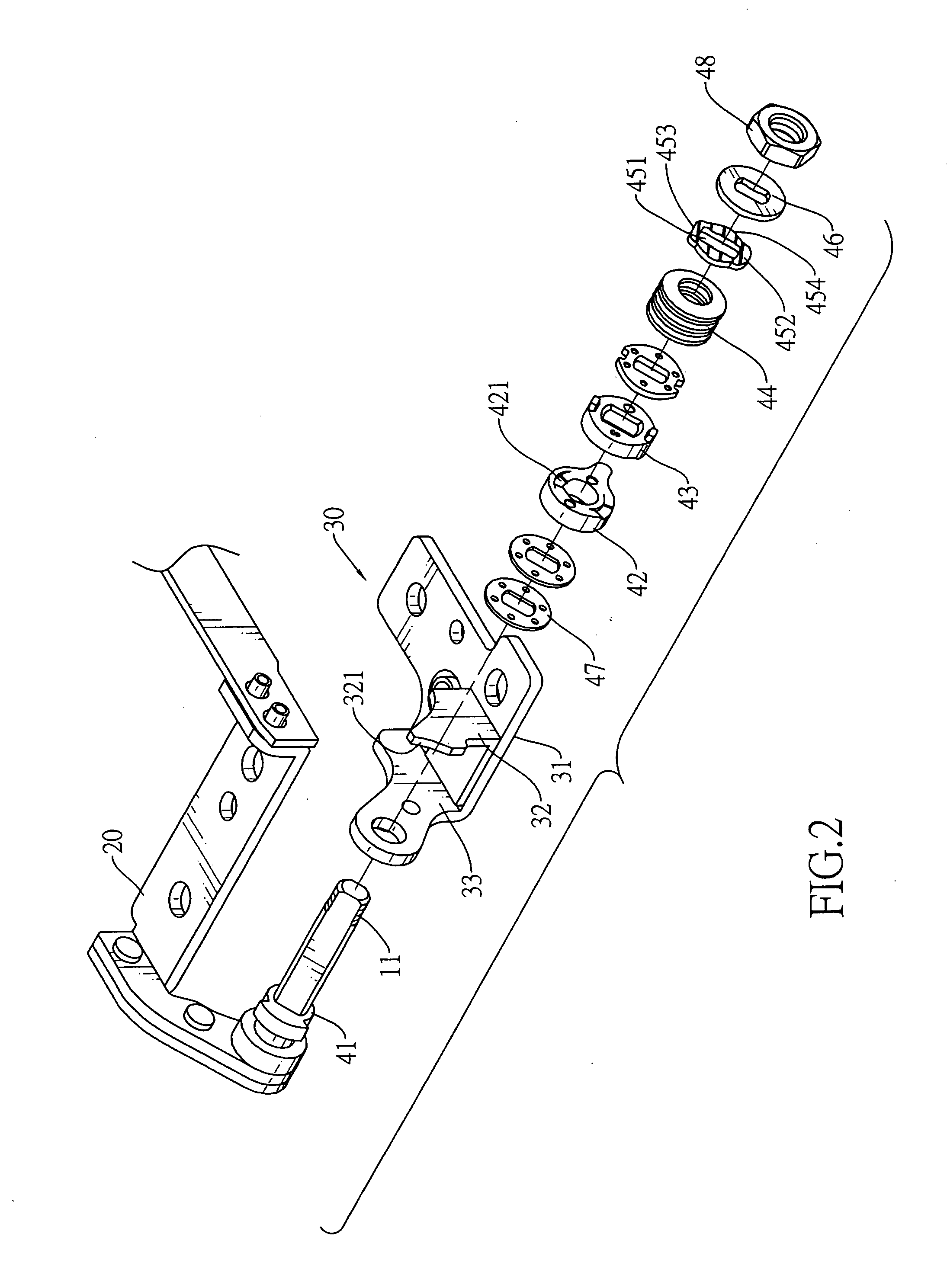 Variable friction hinge