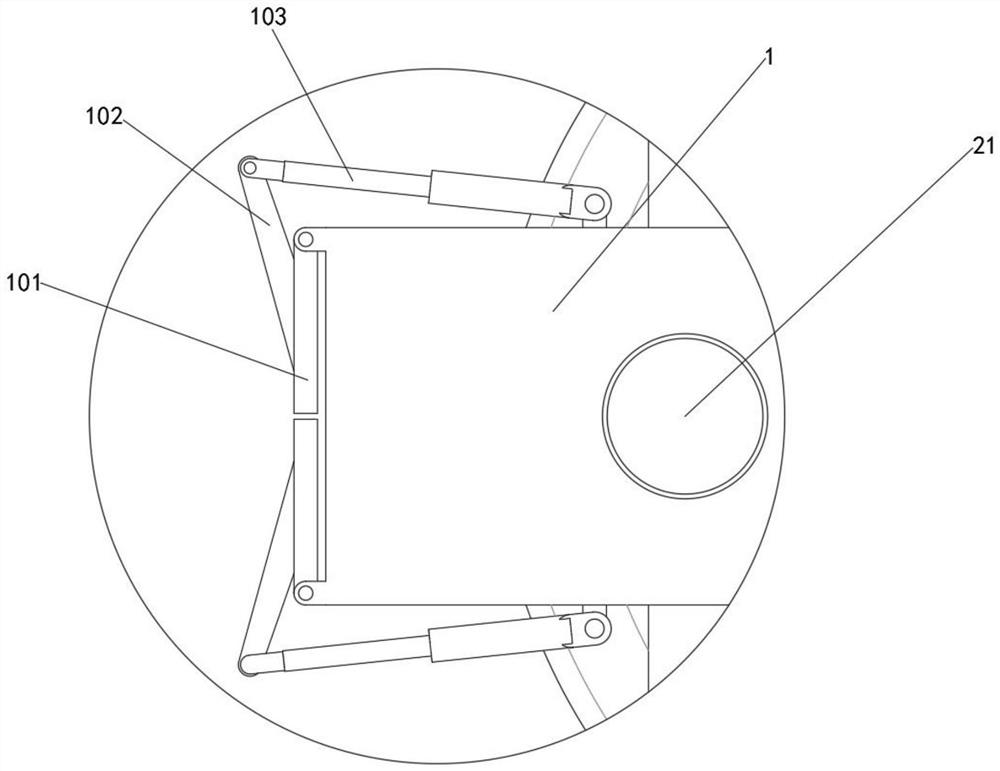 LED projection lamp with telescopic function