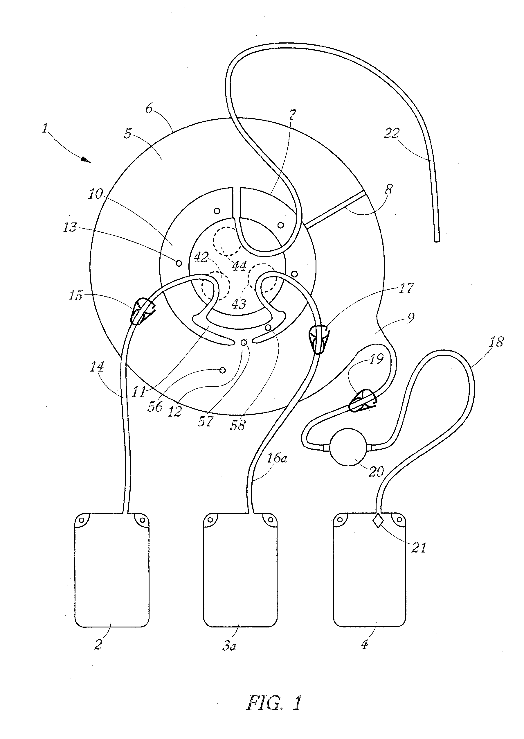 Apparatus and Method for Separating a Volume of Whole Blood Into At Least Three Components