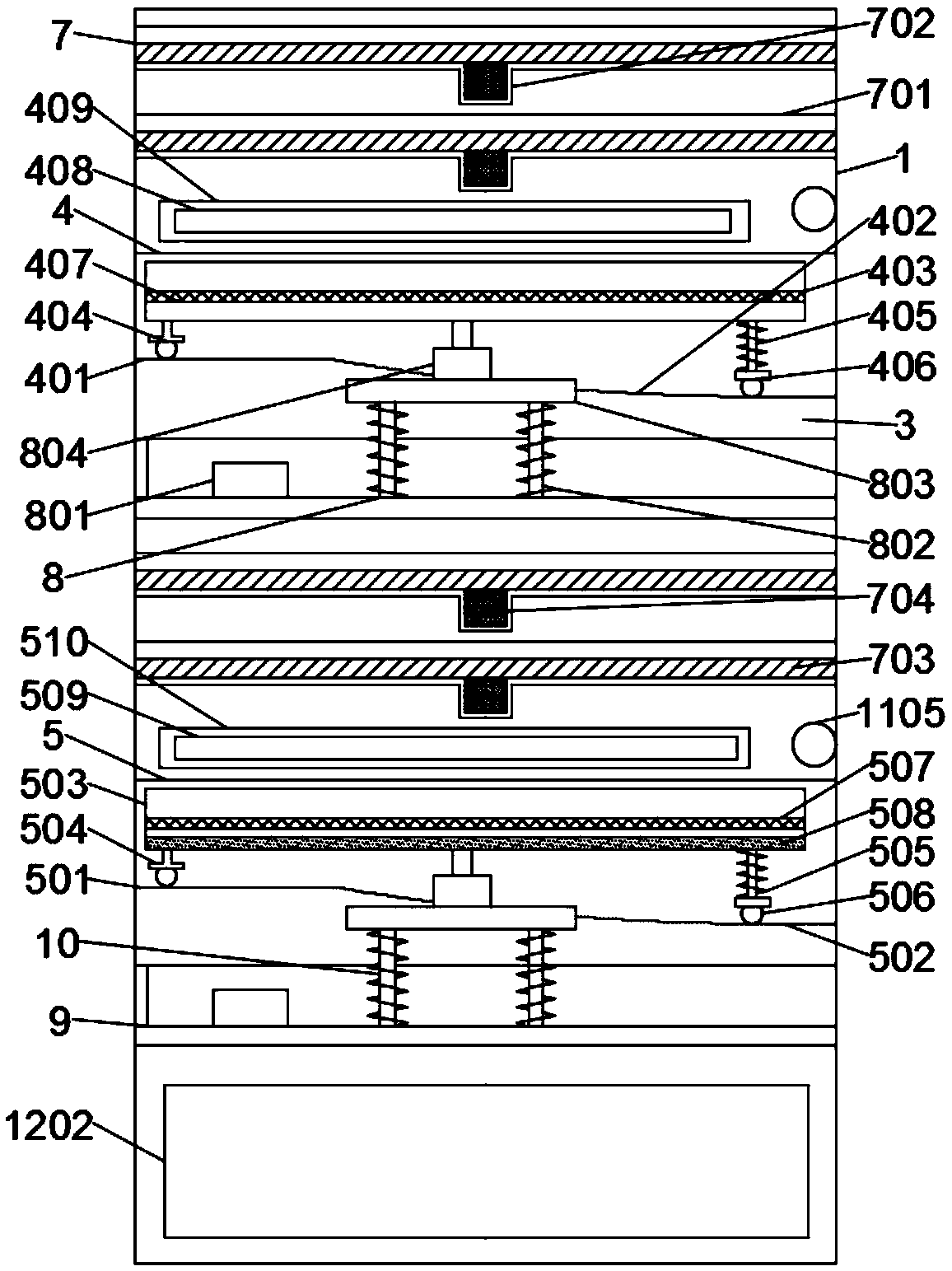 Disinfection and sterilization cabinet for postoperative treatment of operation instrument