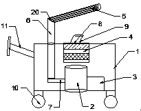 Engineering mechanical equipment for humidifying micro mist