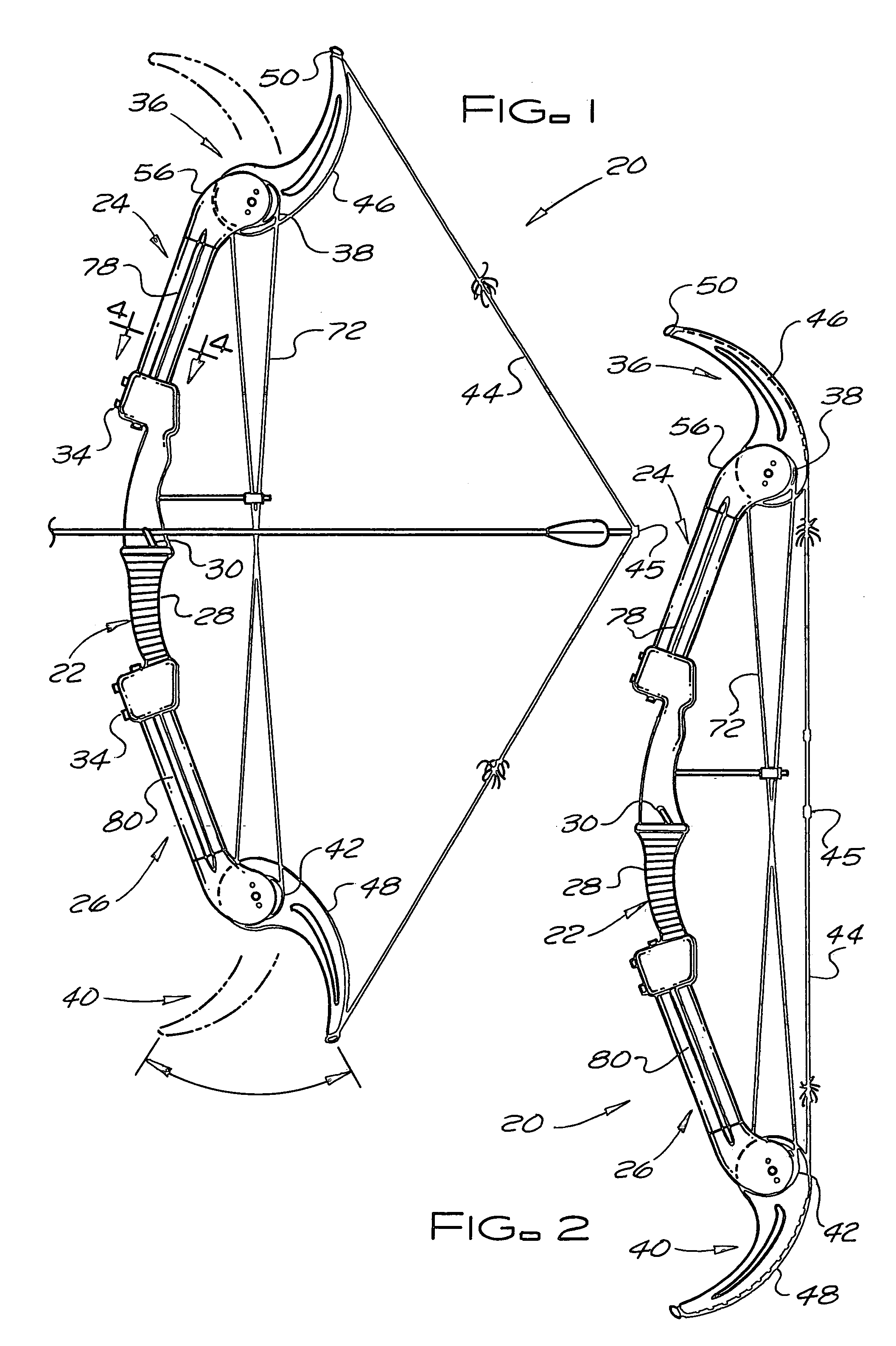 Compound spring-loaded archery bow