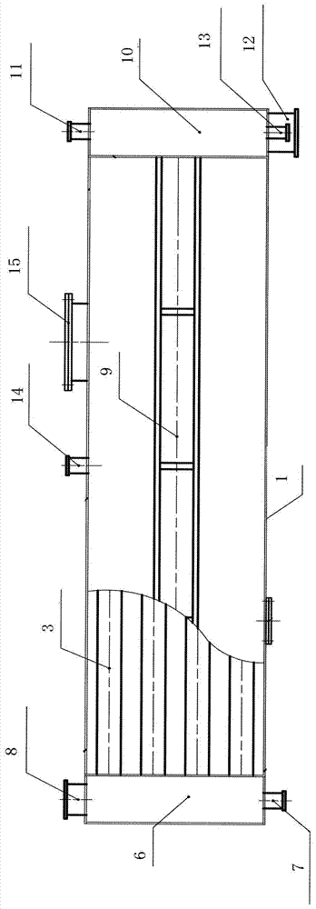 Small fast filter tank equipped with air-water backwashing system and its filtration and backwashing process