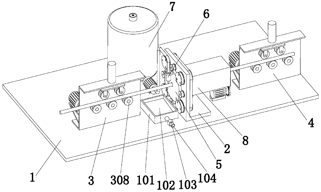 Spraying device for optical cable gel