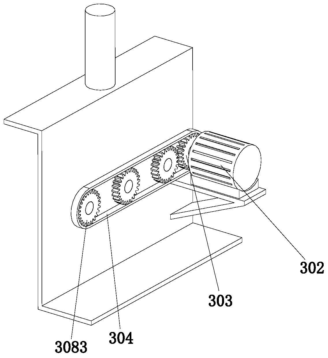 Spraying device for optical cable gel