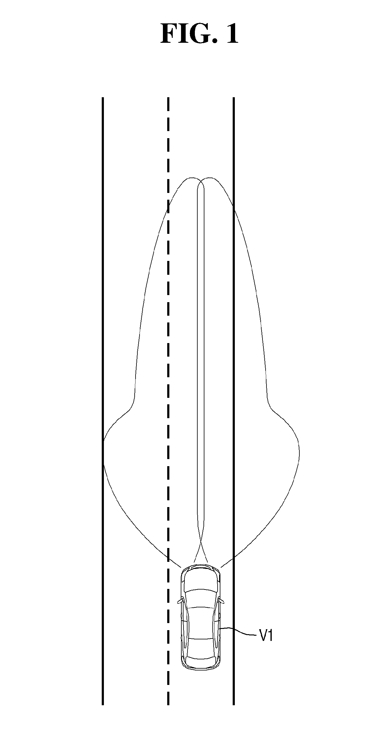 Adaptive driving beam headlamp for vehicle