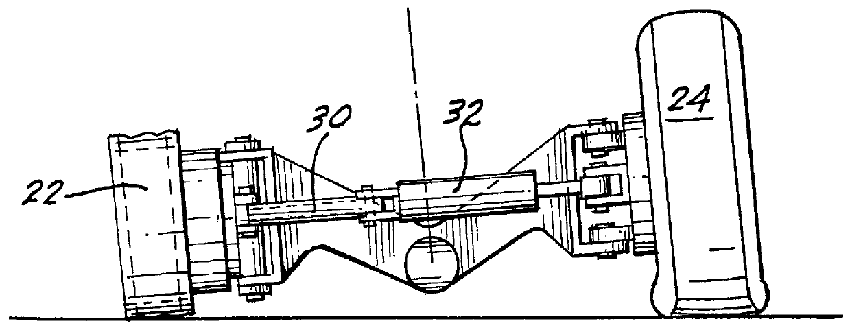 Main landing gear having independent steering of each axle on multiple axle trucks