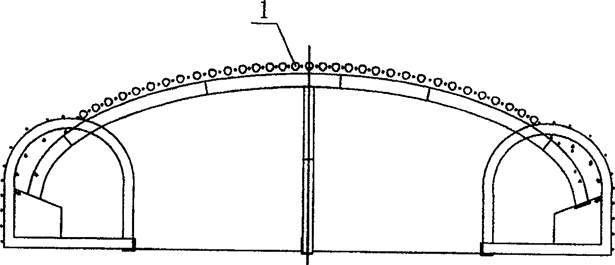 Construction method of shallow buried underground excavating tunnel super large section using PBA method