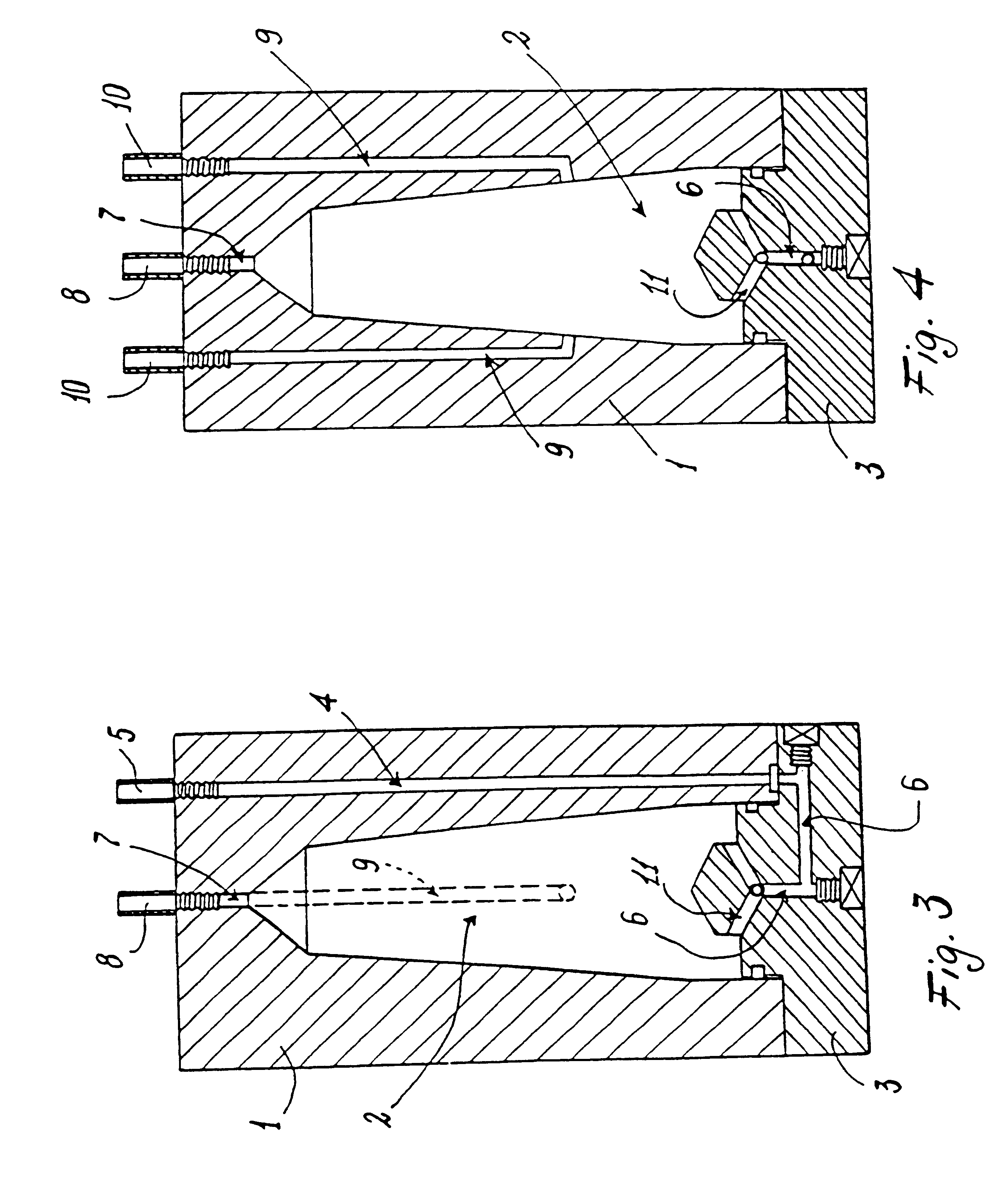 Device and method for the separation of human or animal cells of different densities from cellular dispersions which contain them