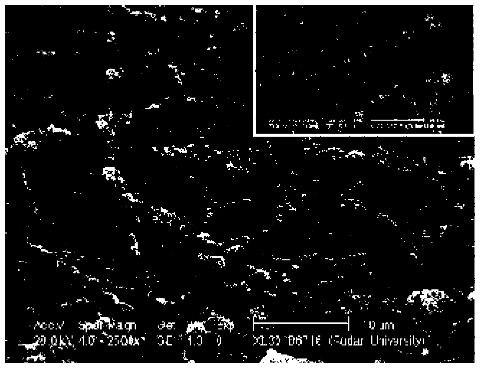 Preparation method of zinc oxide/titanium dioxide composite material with network structure