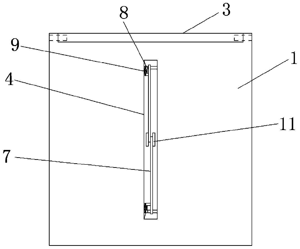 Weed storage device convenient for adjusting space size