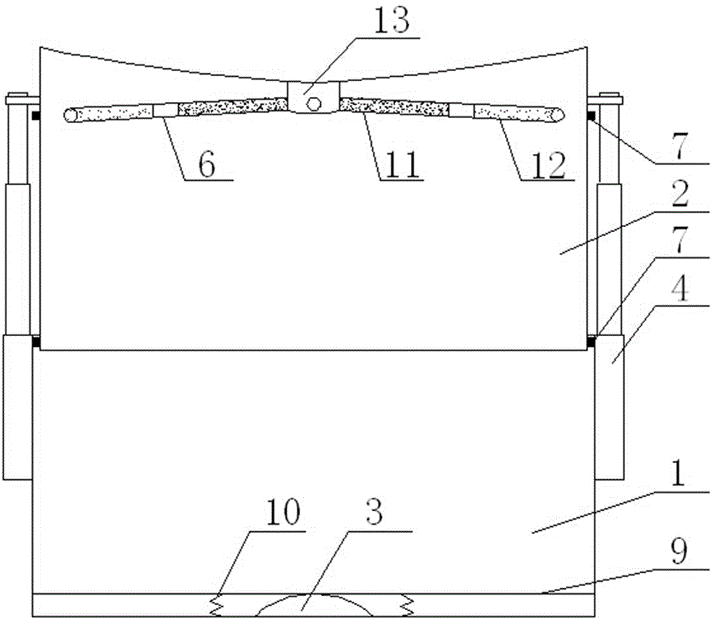 Intelligent telescopic water storage tank with high rainwater collecting efficiency and good filtering effect