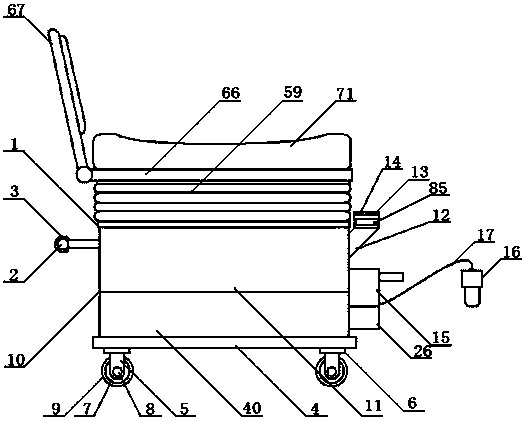 Obstetrics and gynecology postpartum medicine fumigation treatment device