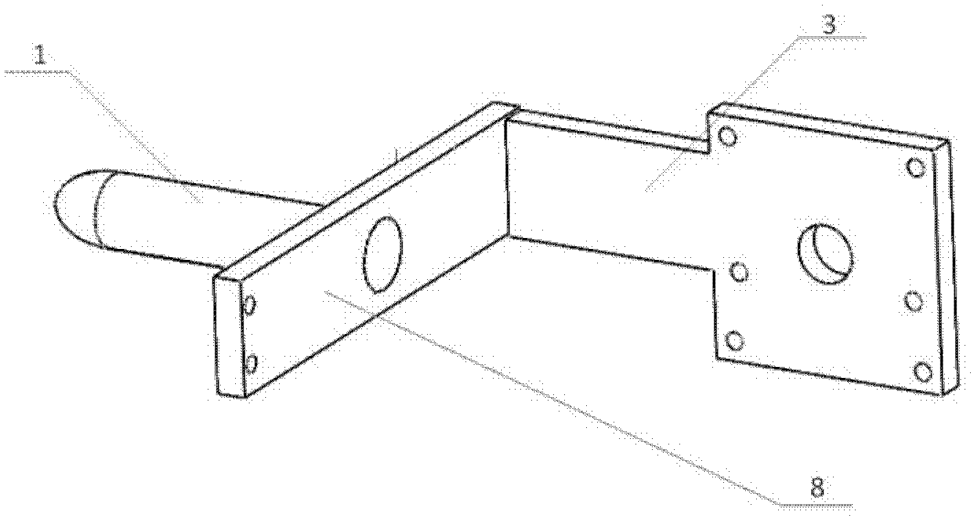 Data acquisition device of three-dimensional ultrasound image based on rear-end scanning