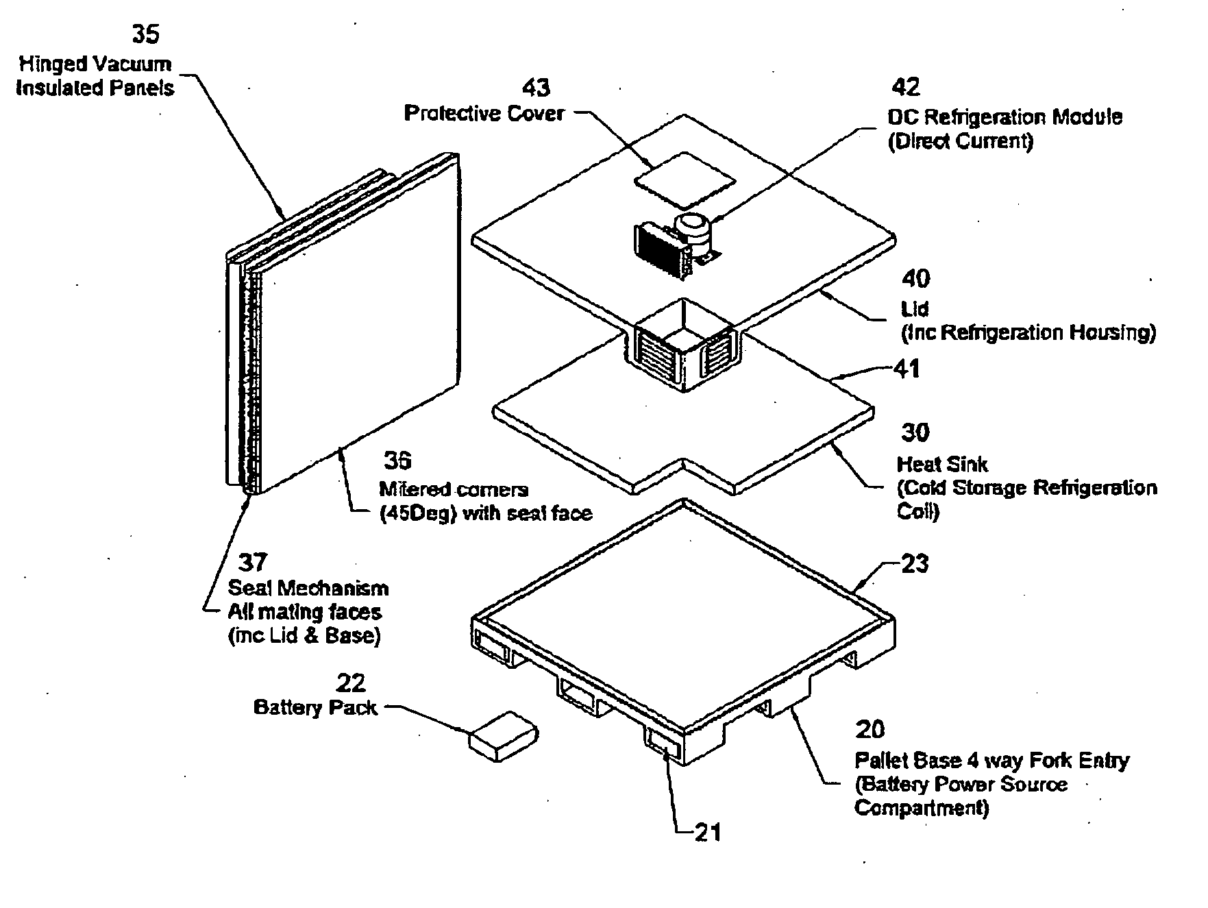 Portable refrigeration container