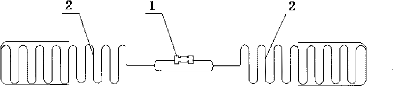 Radio frequency tag capable of controlling read-write and monitoring method thereof