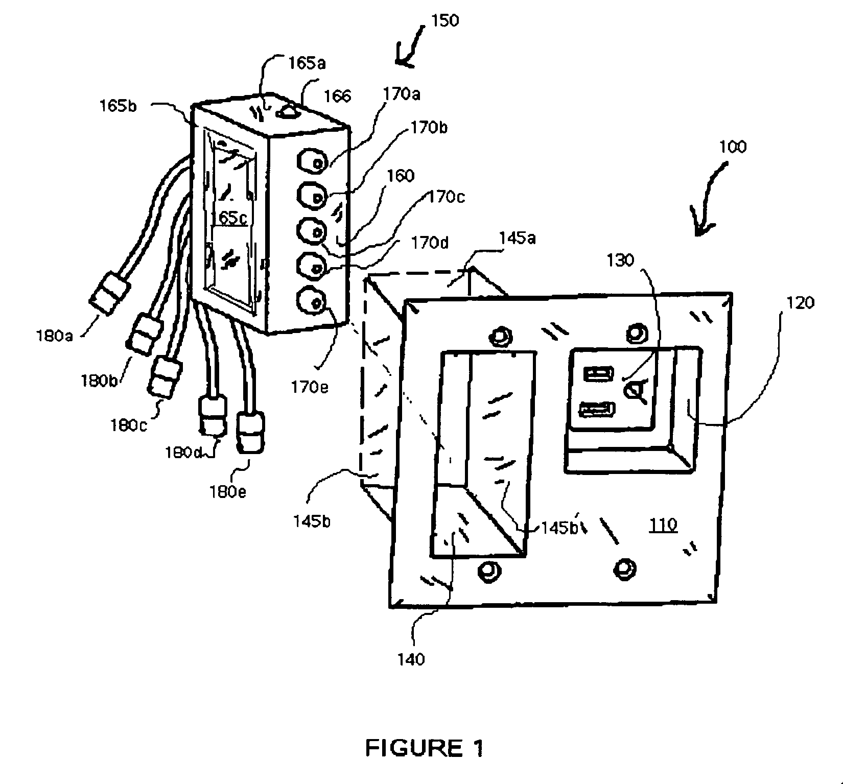 Modular signal and power connection device