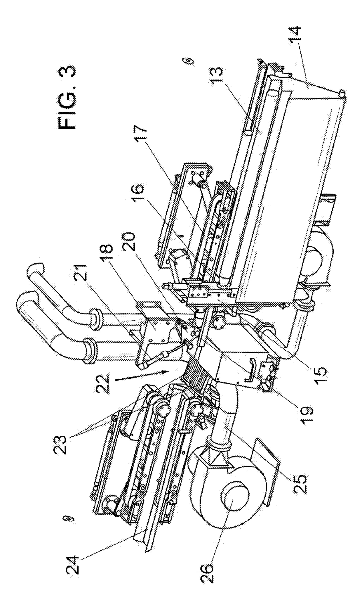 Device for automatic peeling sauges