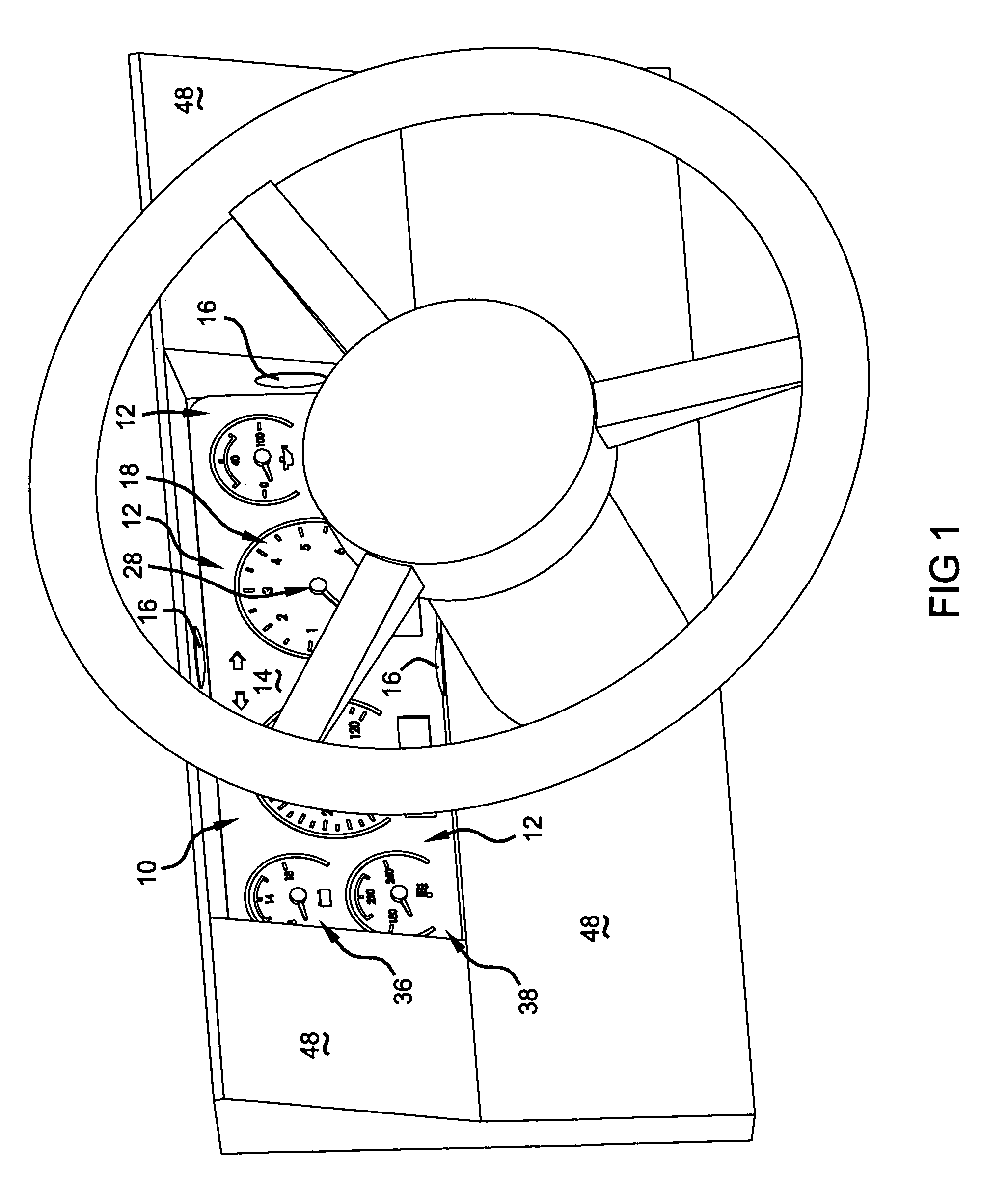 Embroidered instrument cluster