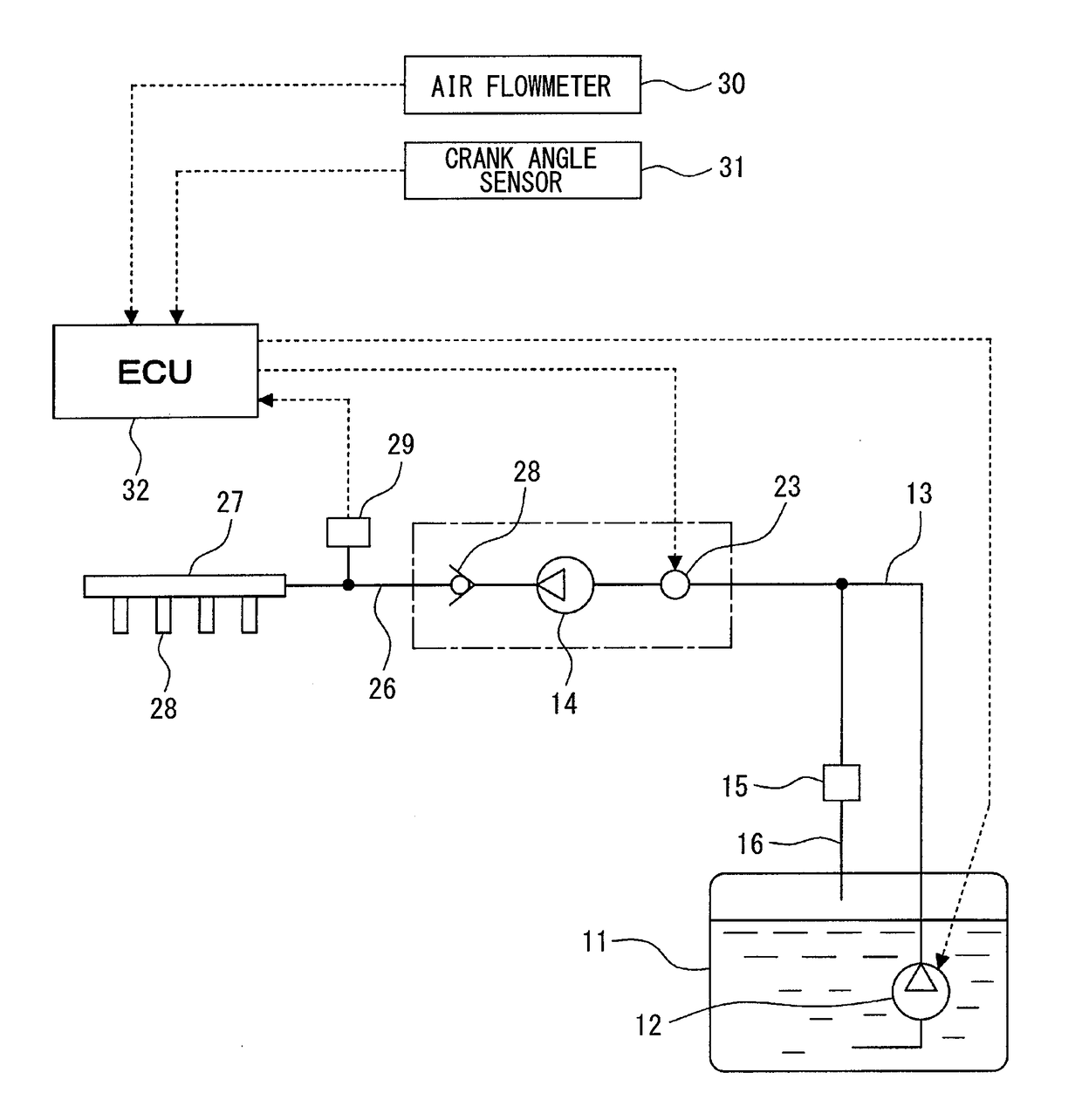 High-pressure pump control device for internal combustion engine