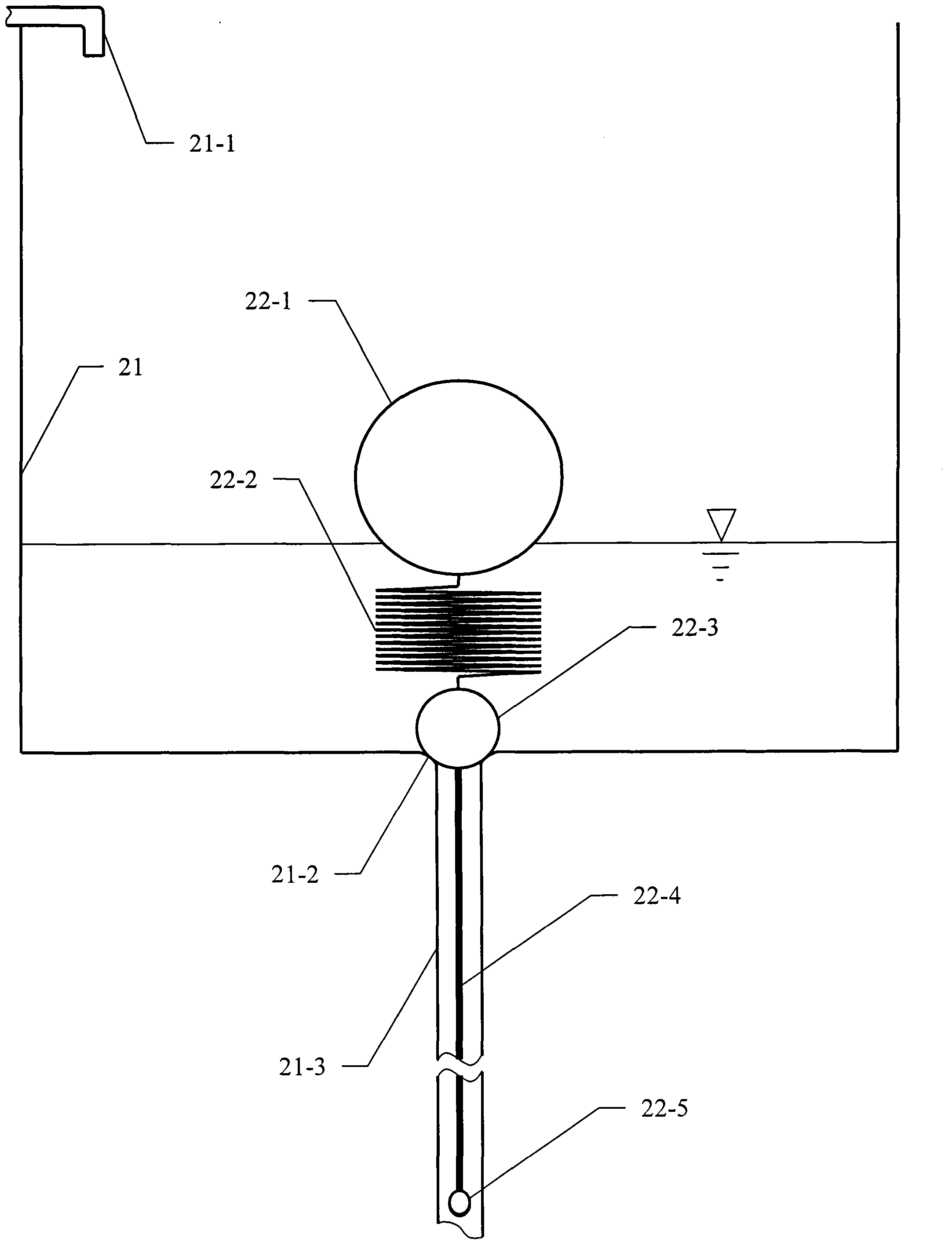 Anti-clogging gravity type underground drip irrigation system