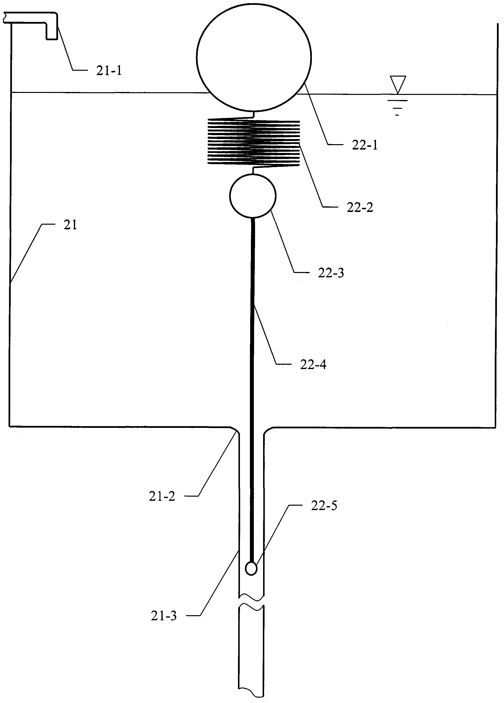 Anti-clogging gravity type underground drip irrigation system