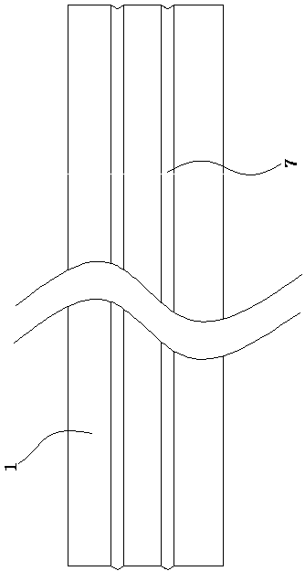 Support for triangular silicone rubber cold shrink tubing