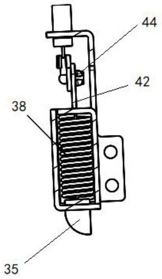 Armored vehicle door lock structure