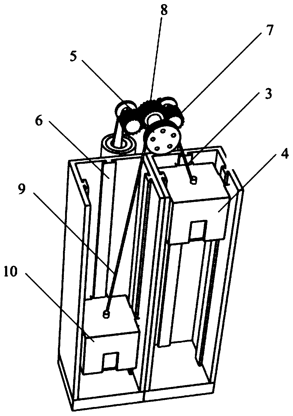 High-rise electromagnetic damping escape device